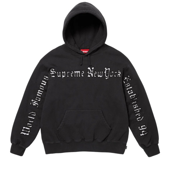 Supreme Black Men's Hoodie. Sweatshirt. ALWAYS AUTHENTIC - Picture 1 of 2